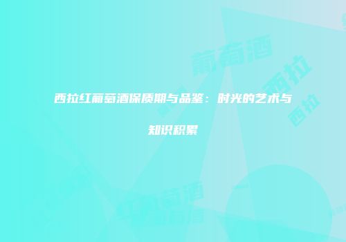 西拉红葡萄酒保质期与品鉴：时光的艺术与知识积累