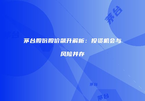 茅台股份股价飙升解析：投资机会与风险并存