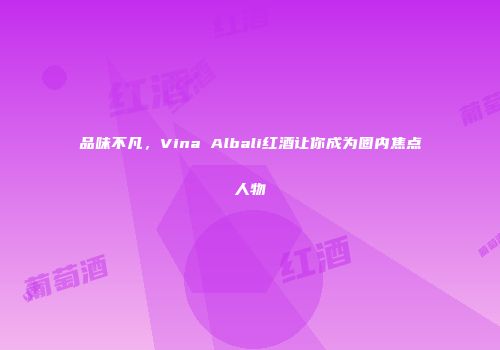 品味不凡，Vina Albali红酒让你成为圈内焦点人物