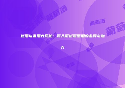 新酒与老酒大揭秘：深入解析葡萄酒的差异与魅力