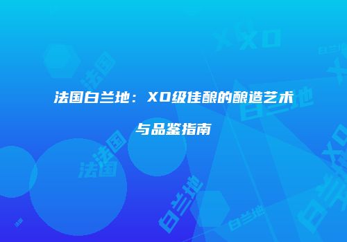 法国白兰地：XO级佳酿的酿造艺术与品鉴指南