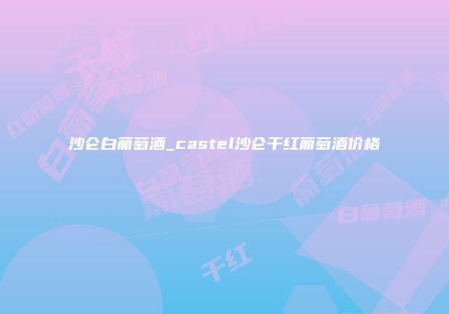 沙仑白葡萄酒_castel沙仑干红葡萄酒价格