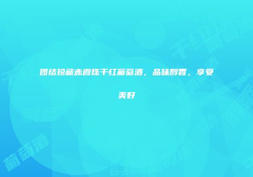 团结珍藏赤霞珠干红葡萄酒，品味醇香，享受美好