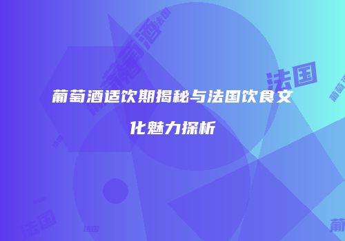 葡萄酒适饮期揭秘与法国饮食文化魅力探析