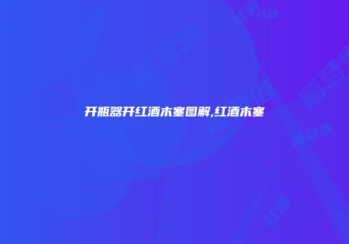 开瓶器开红酒木塞图解,红酒木塞