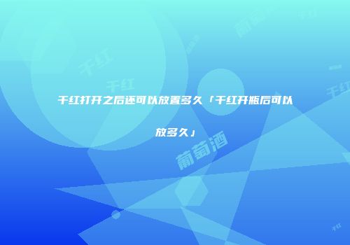 干红打开之后还可以放置多久「干红开瓶后可以放多久」