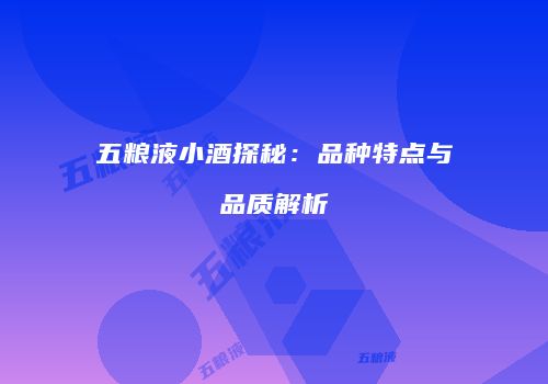 五粮液小酒探秘：品种特点与品质解析