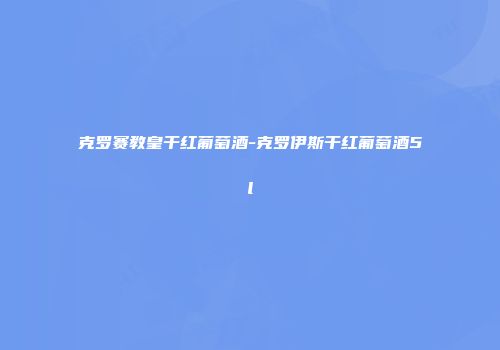 克罗赛教皇干红葡萄酒-克罗伊斯干红葡萄酒5l