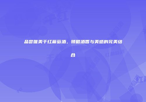 品尝唯美干红葡萄酒，领略酒香与美感的完美结合