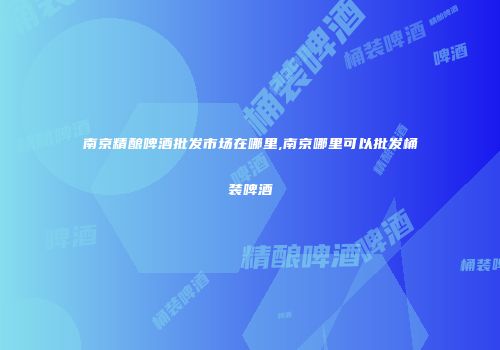 南京精酿啤酒批发市场在哪里,南京哪里可以批发桶装啤酒