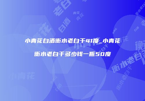 小青花白酒衡水老白干41度_小青花衡水老白干多少钱一瓶50度