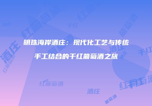 明珠海岸酒庄：现代化工艺与传统手工结合的干红葡萄酒之旅