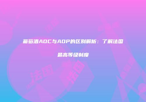 葡萄酒AOC与AOP的区别解析：了解法国最高等级制度