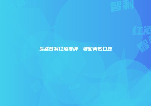 品鉴智利红酒猫牌，领略美妙口感