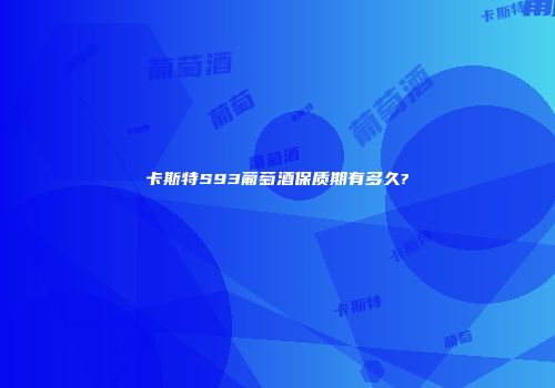卡斯特S93葡萄酒保质期有多久?