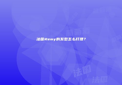 法国Remy的发型怎么打理？