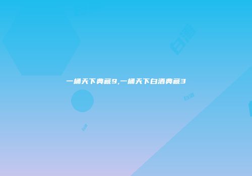 一桶天下典藏9,一桶天下白酒典藏3