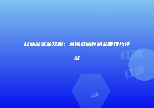 红酒品鉴全攻略：从挑选酒杯到品尝技巧详解