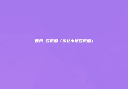 西凤 西凤酒「东北市场西凤酒」
