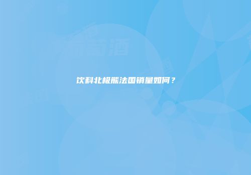 饮料北极熊法国销量如何？