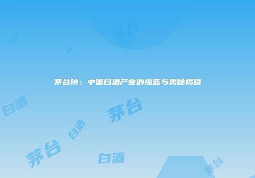 茅台镇：中国白酒产业的摇篮与奥秘揭晓